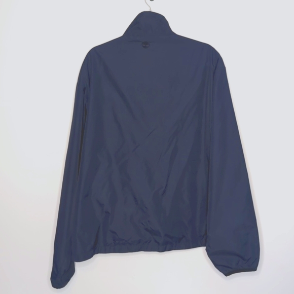 Men's Timberland Navy Stow and Go Packable Windbreaker Rain Jacket XL Vi… - Picture 6 of 13